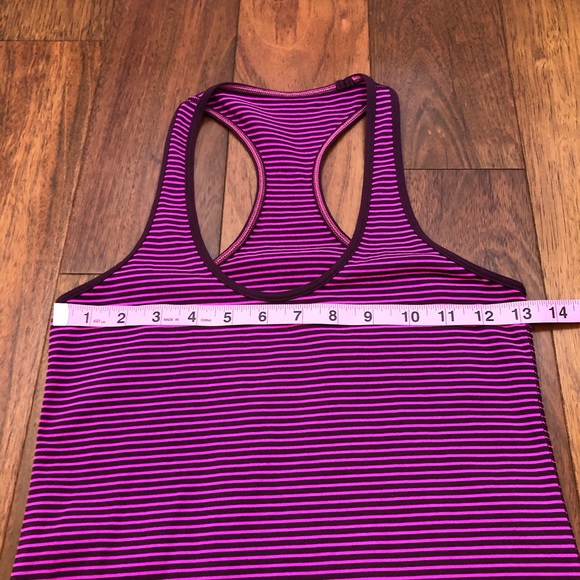 Lululemon Pink/Purple Striped Racerback Tank Top - Picture 7 of 10